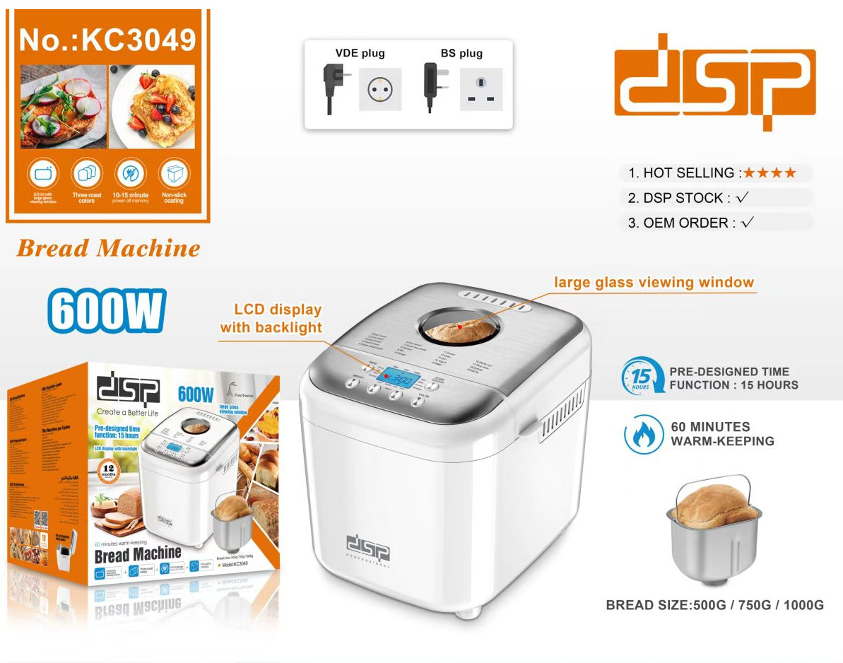 Bread Machine European Standard Multi-functional Fermentation Steamed Bun Smart Automatic Dough Machine Toaster Baking Cake Machine