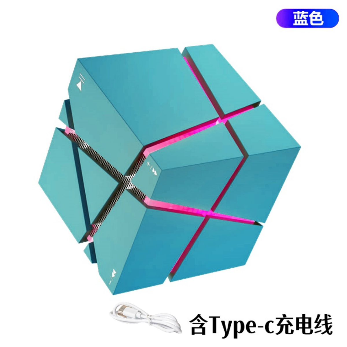 Cube Colorful Bluetooth Speaker Subwoofer Mini Portable Wireless Bluetooth Sound Original