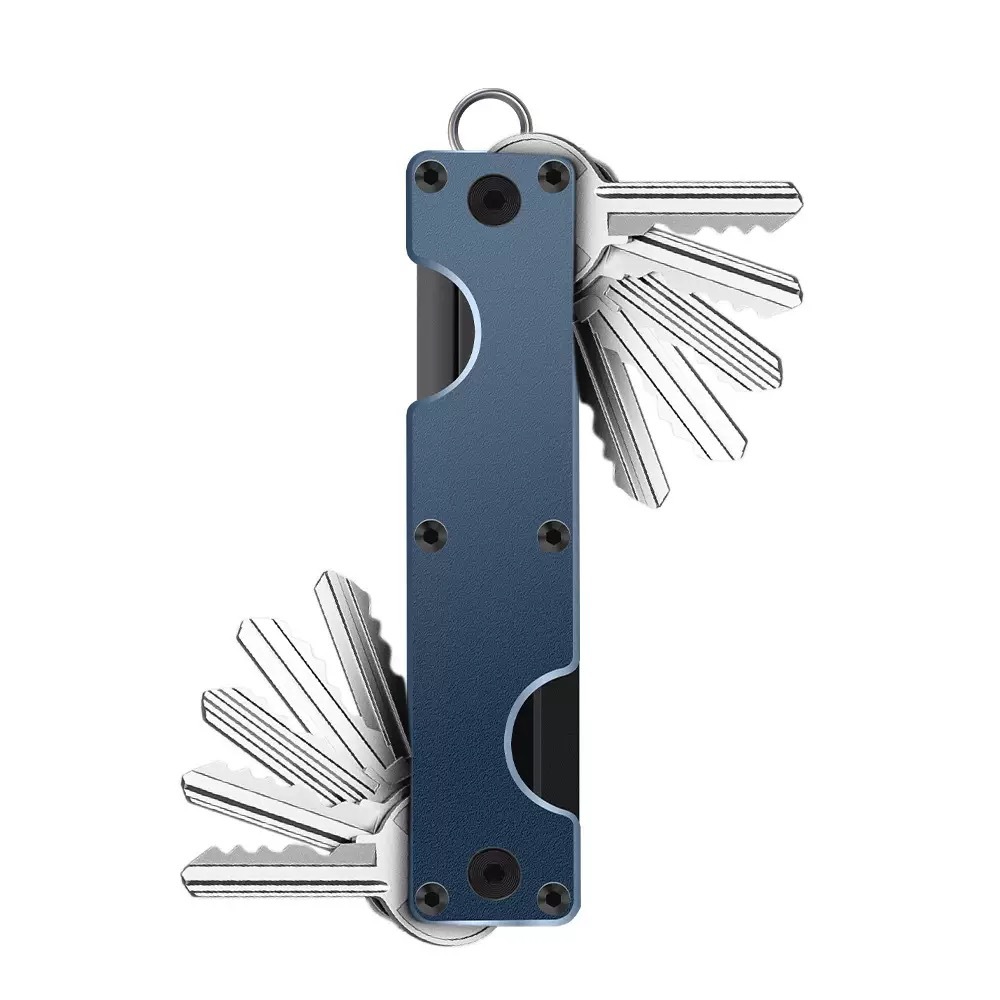New Double-head Metal Key Ring Aluminum Alloy Multi-key Organizer Can Hold 2-6 Keys