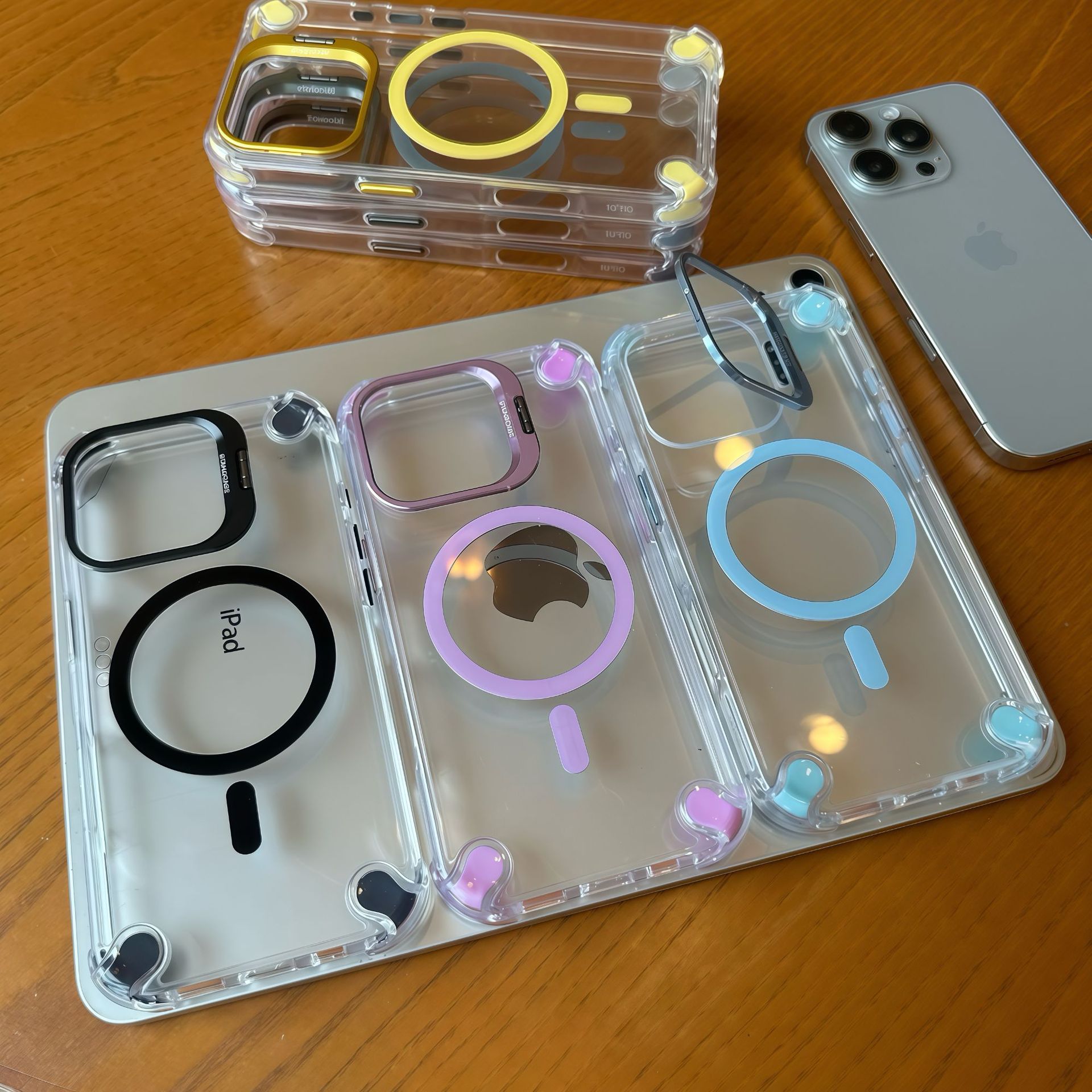 Magnetic charging phone case for iPhone 17, U3 lens stand, anti-drop for Apple iPhone 16, protective case for iPhone 17