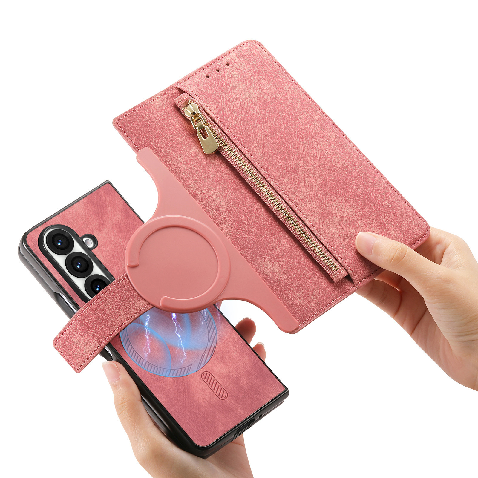 For Samsung Z Fold7 new magnetic two-in-one cover detachable phone leather case zfold7 case