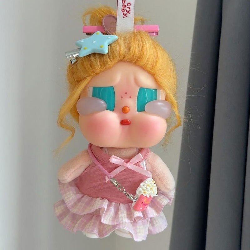 Only doll clothes] Suitable for Crybaby crying doll clothes Gulu Gulu clothing 15cm seaside vacation cake skirt