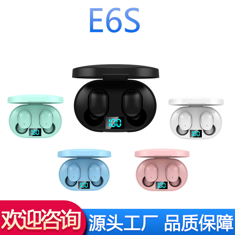E6s Bluetooth earphone in-ear mini sports earbuds E7s Bluetooth wireless digital display earphone