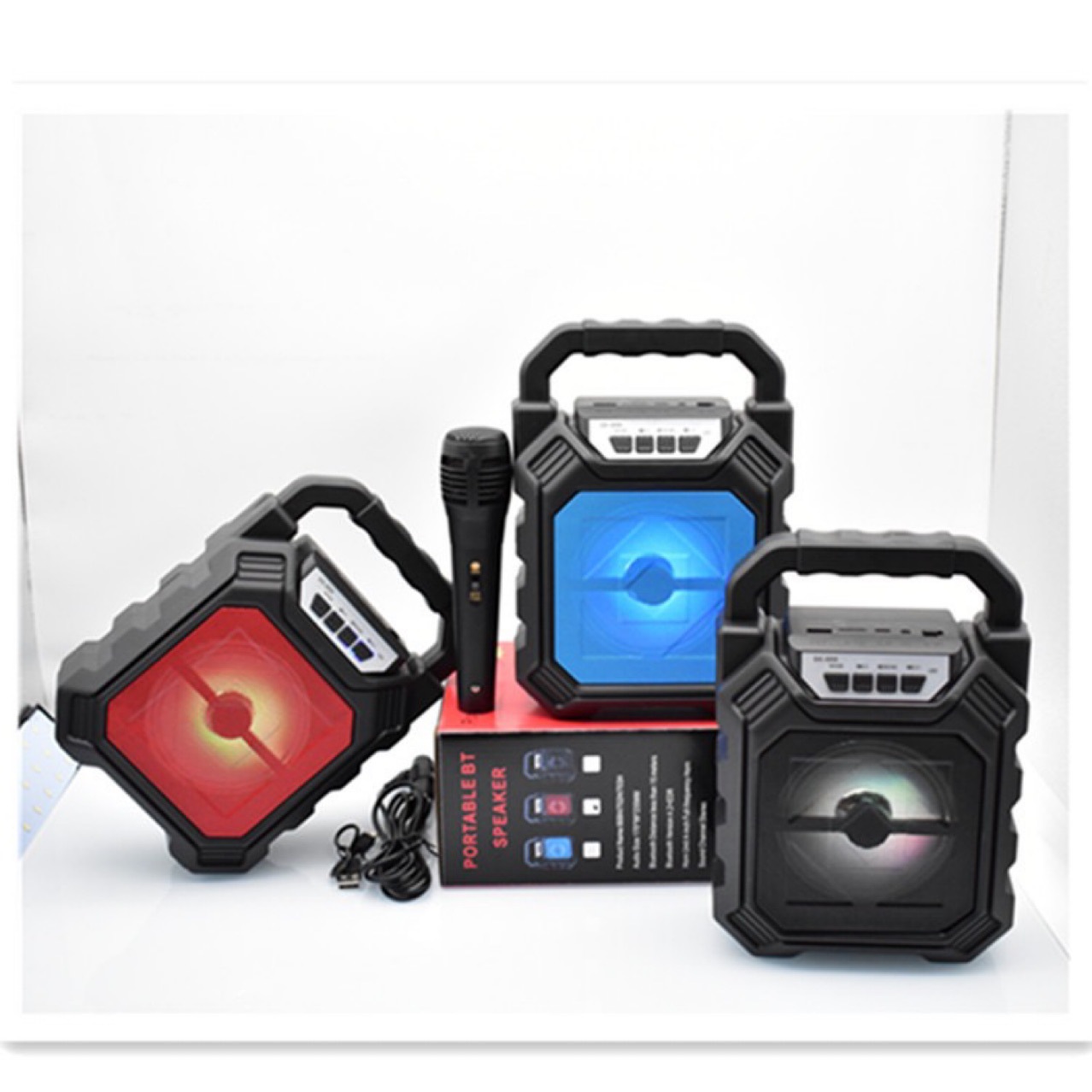 668 portable outdoor square dance Bluetooth audio pluggable card subwoofer wireless Bluetooth speaker