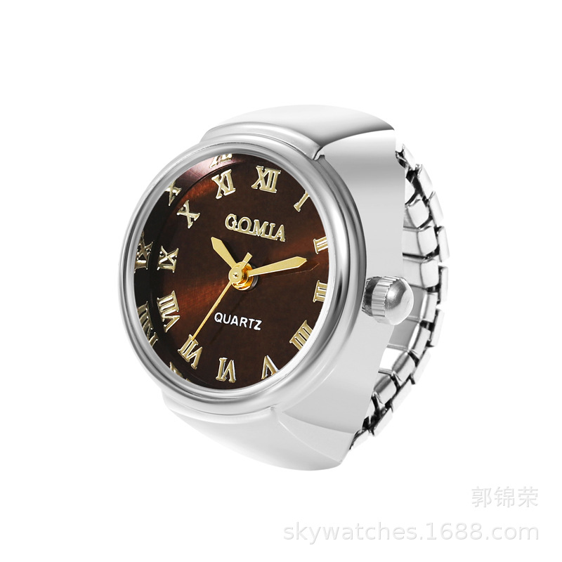 Sunray UP Watch Ring Women's Ring Mini Cute Student Finger Watch See Time Can