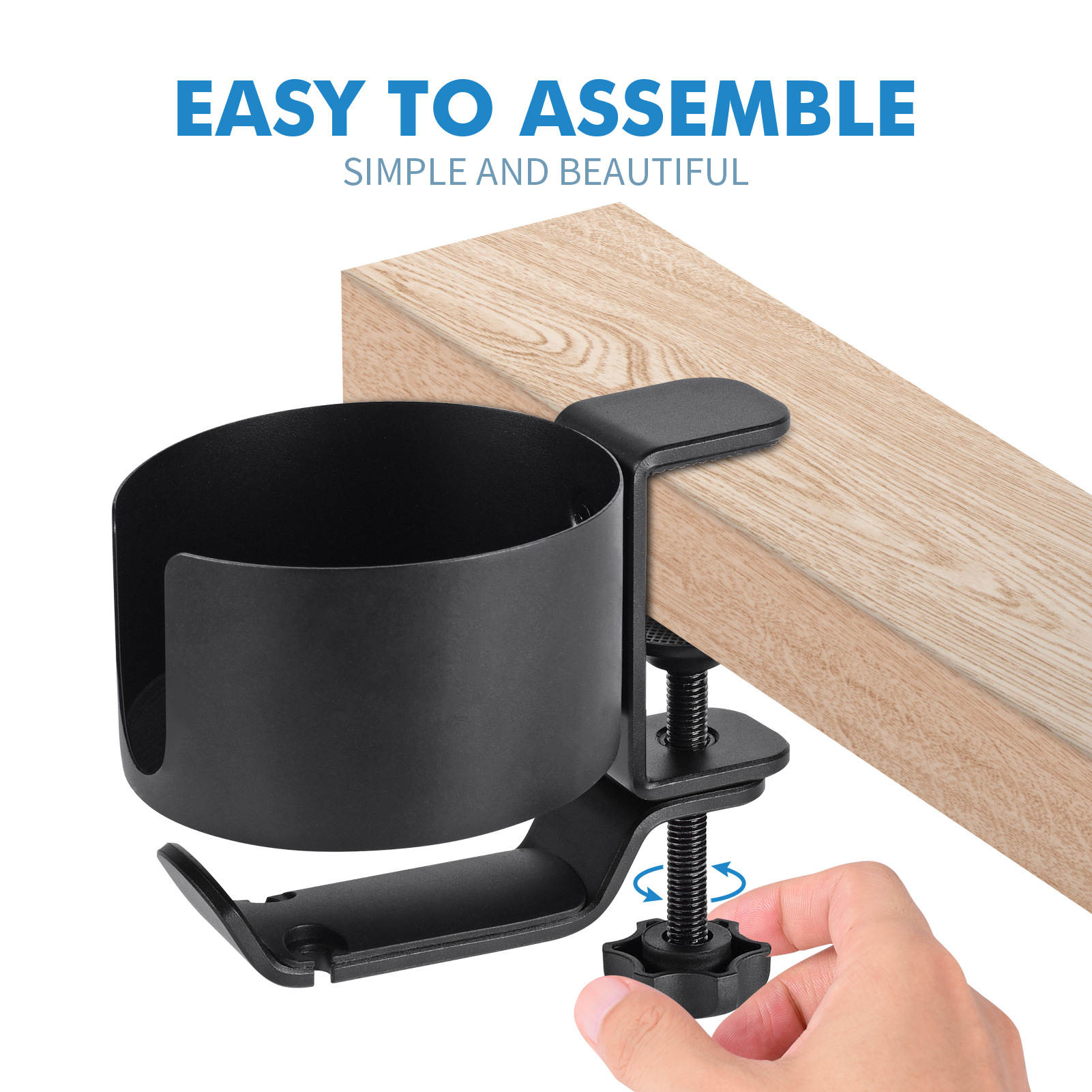 Aluminum Cup Holder 360 Degree Rotating Cup Holder Headphone Cup Holder