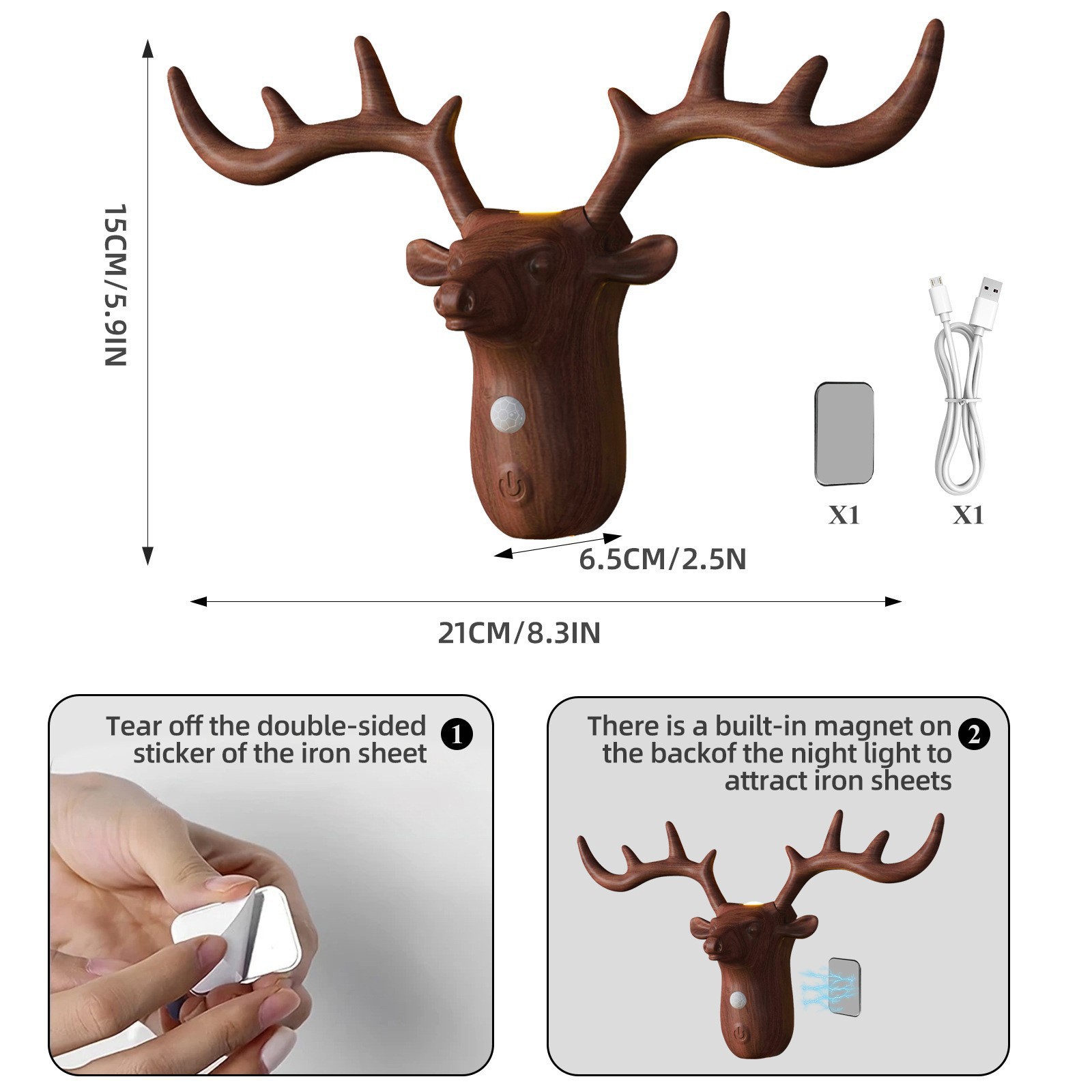New Product LED Touch Atmosphere Night Light Charging Magnetic No Wiring Human Body Induction Wall Light