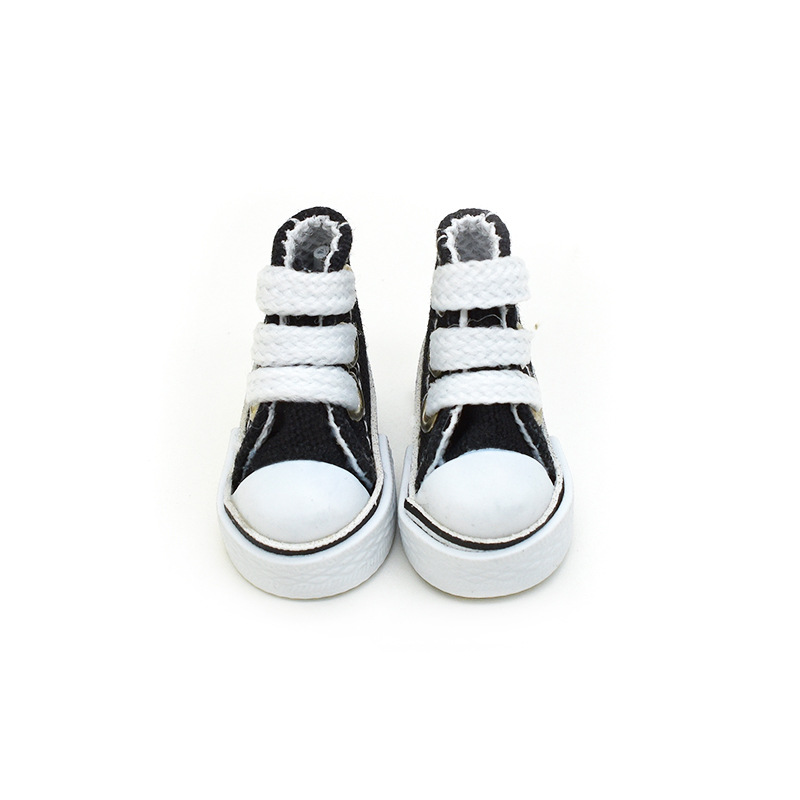 3.5CM Canvas Shoes 10cm Cotton Doll Clothes Changing Accessories OB24 8-Point BJD Finger Dance Toy Shoes