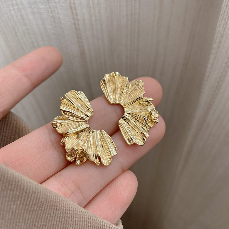 Geometric Irregular Alloy Stud Earrings Street Ear Accessories