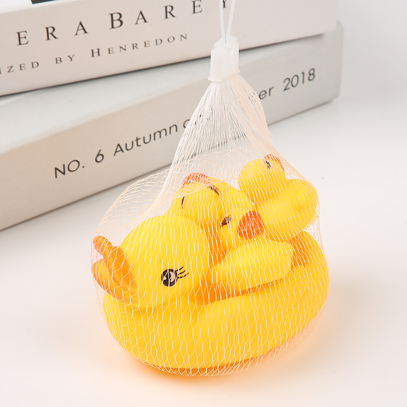 Little Yellow Duck Pinch and Calling Little Duck Toy Swimming Pool Duck Milk Tea Shop Small Gift Educational Toy