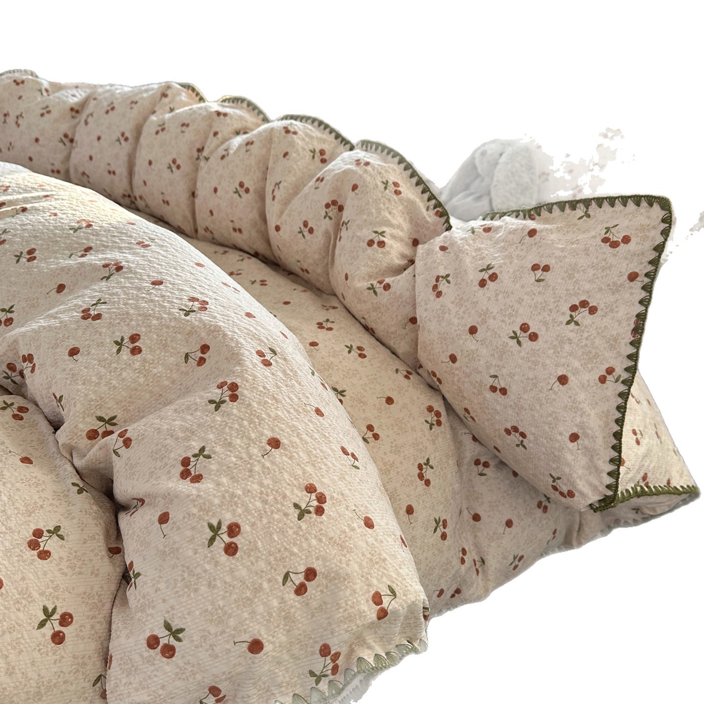 2026 new double-layer gauze quilt cover single piece 150x200x230 single dormitory quilt cover quilt cover non-cotton pure cotton a