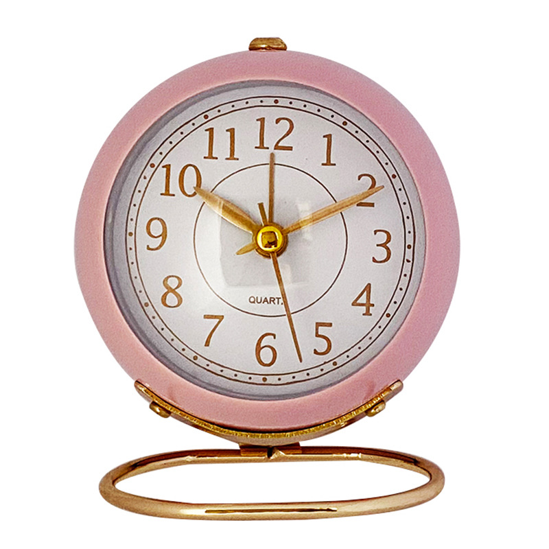 Sales metal simple alarm clock decorative ornament living room bedroom student children alarm clock 023