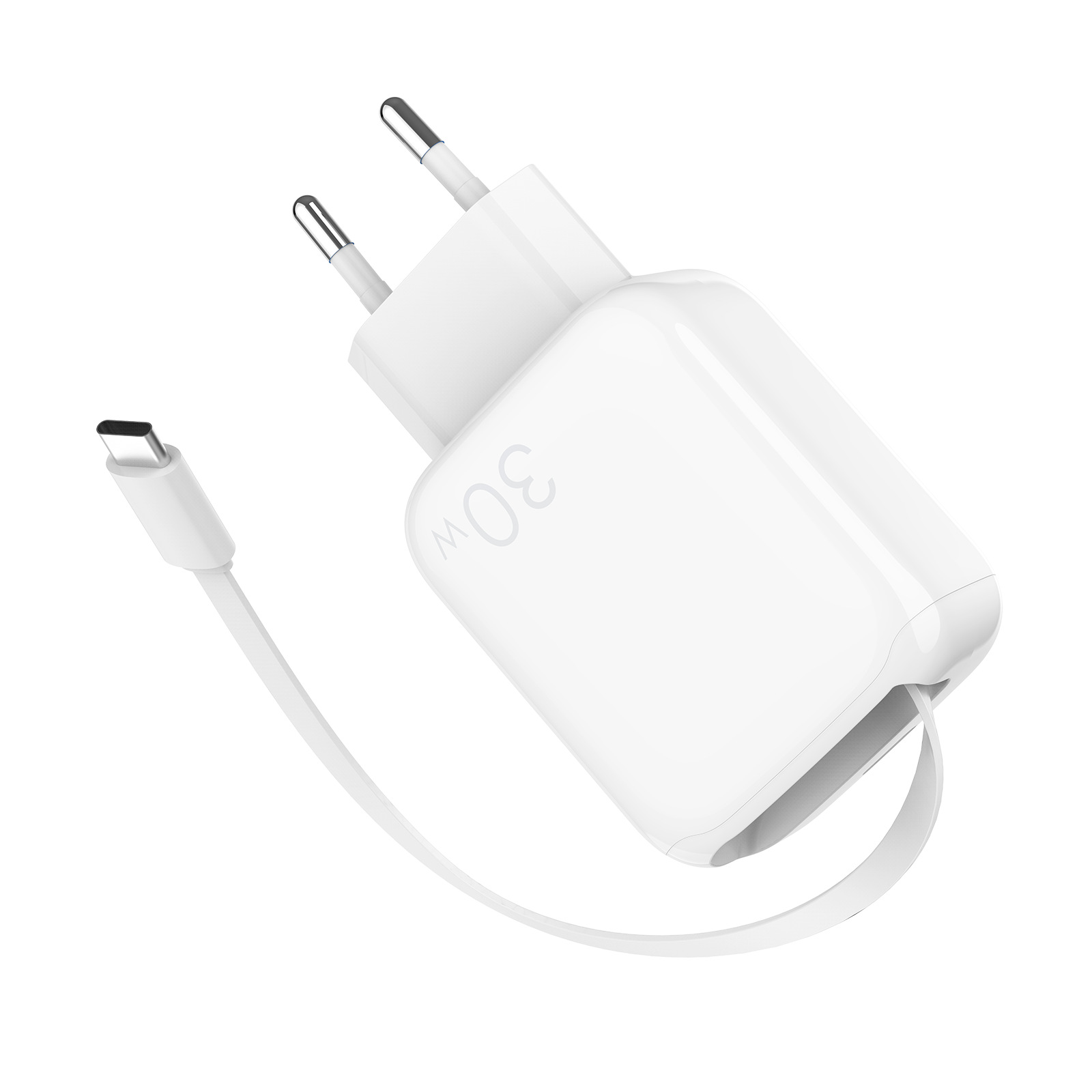 30w charger phone charger retractable cable GaN charger PD fast charging charging head private mold