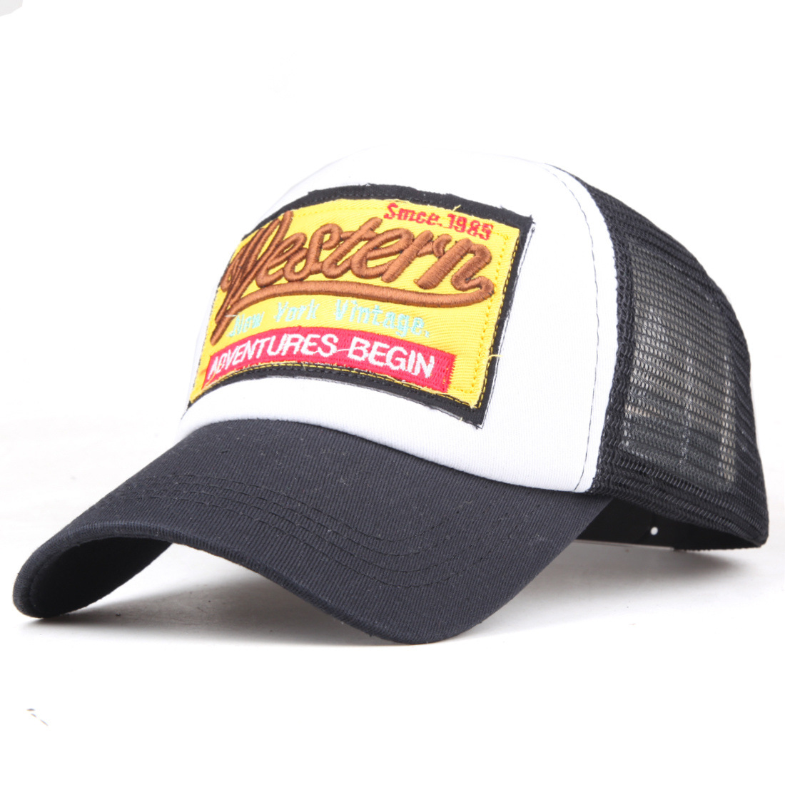 New patch mesh baseball cap for men and women