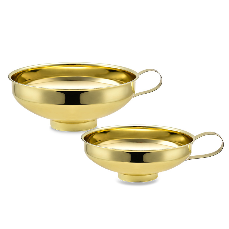 Kitchen Stainless Steel Funnel Jam Salad Dressing Wide Mouth Funnel Wide Mouth Canning Funnel