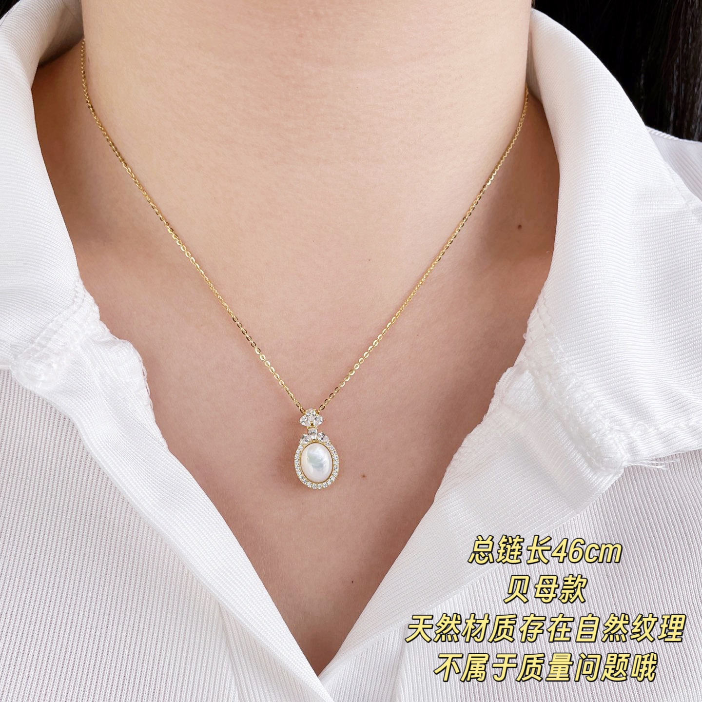 Guli Guli New S925 Sterling Silver Delicate Sweet Necklace Collarbone Chain 07827