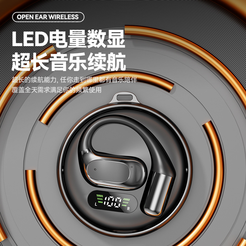 2026 New M114 Wireless Ear Hook Bluetooth Earphone Stereo Sound Ultra Long Battery Life Huaqiangbei