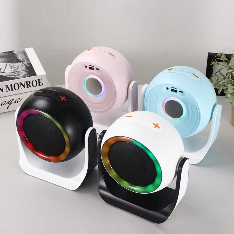 Wireless Bluetooth Speaker Small Steel Cannon Outdoor Home High Power Bass Wall-mounted Commercial Small Desktop Speaker