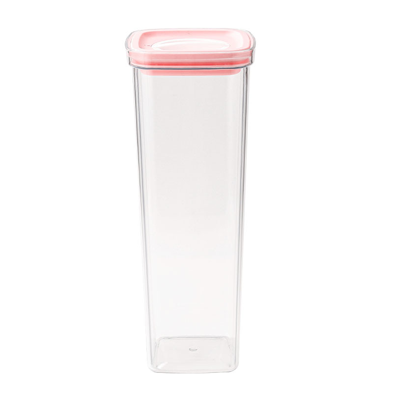 Rotating lid sealed jar food-grade vacuum kitchen storage fresh-keeping box transparent grain storage jar