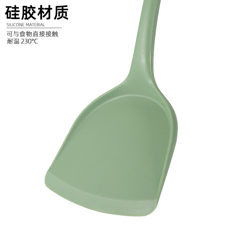 Silicone Spatula Home Spoon Spatula Non-Stick Pan Special Frying Spatula High Temperature Resistant Slotted Spoon Soup Spoon Kitchen Utensils Set