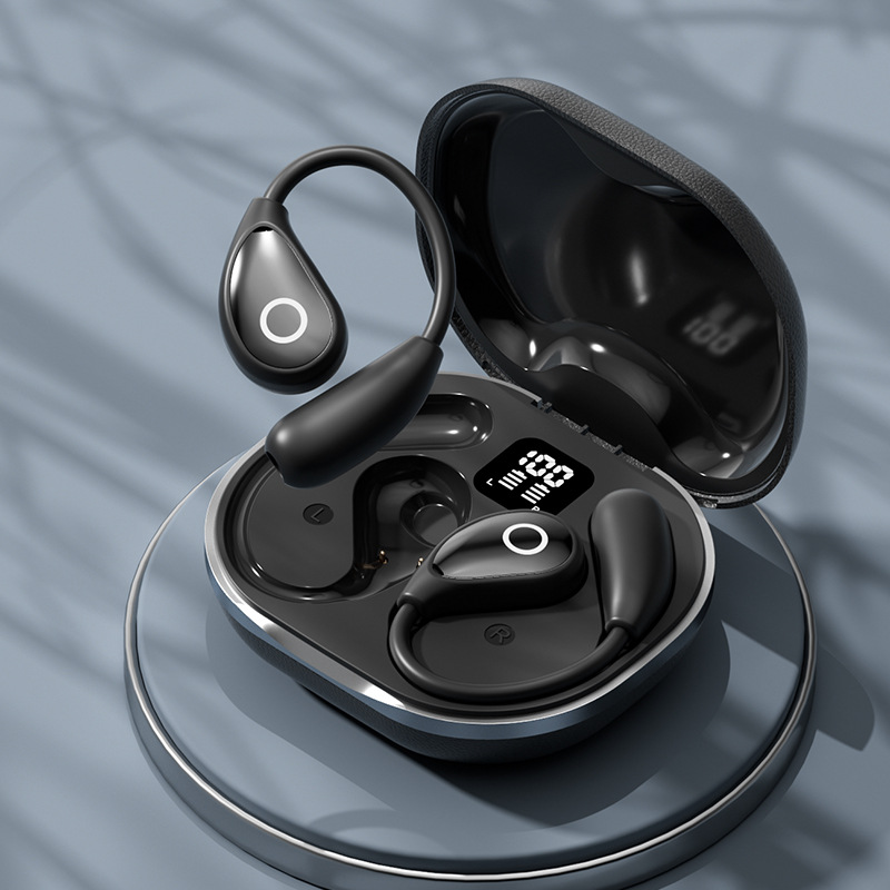 M95 Leather Texture OWS Open Bluetooth Earphones Explosive Wireless Translation Bluetooth Earphones Ultra-Long Battery Life AI Earphones
