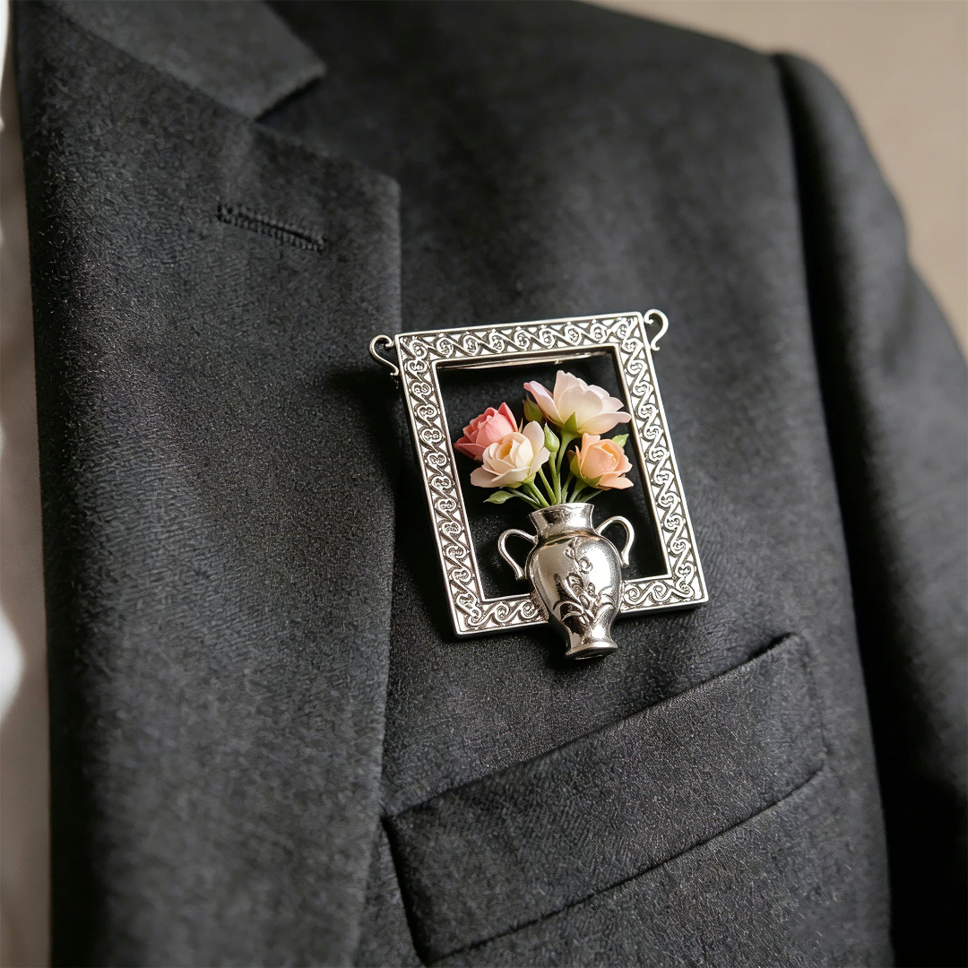 New Flower Brooch Freely Wearable Flower Brooch Exquisite Niche Brooch