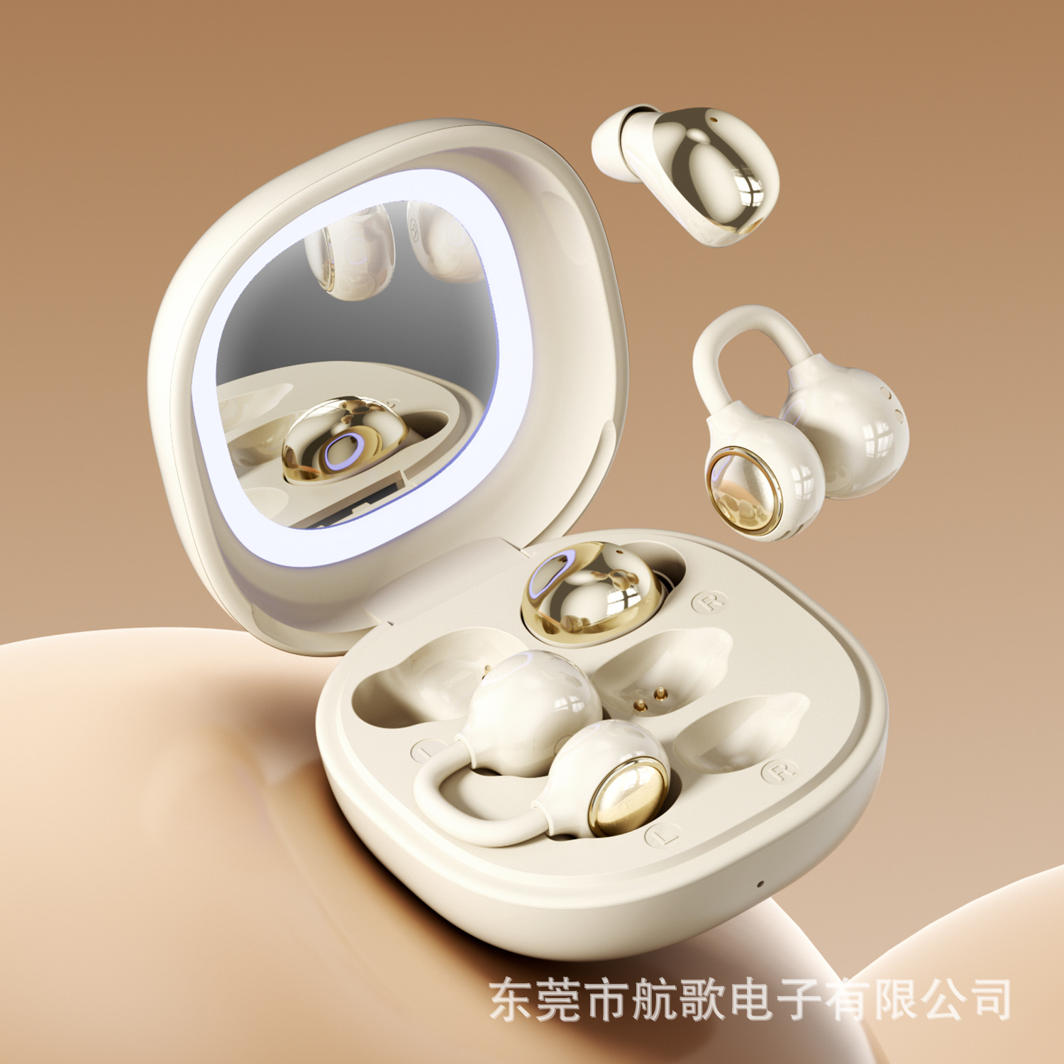 New dual earphones Bluetooth earphones M165 digital display open-ear non-in-ear sports Bluetooth earphones 6.0