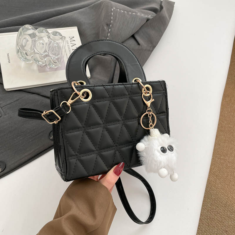 Diamond Grid Small Bags Women's Bags 2026 Popular New Casual Handbags Simple Shoulder Crossbody Bags