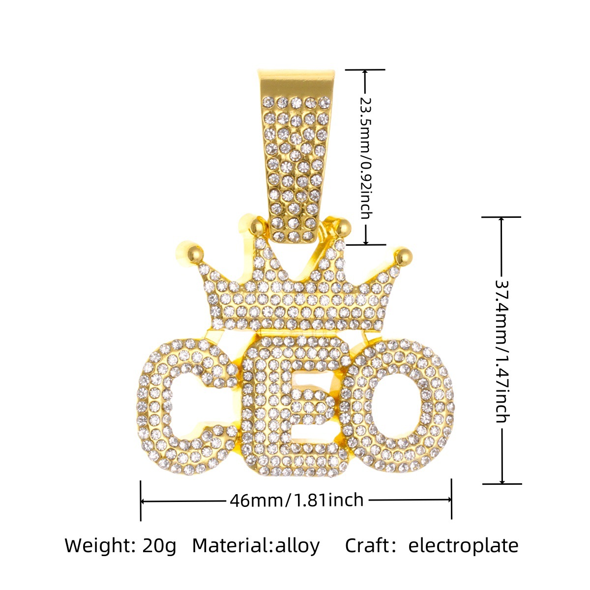 金色CEO吊坠