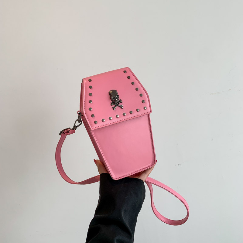 2025 Cross Skull Geometric Single-Shoulder Underarm Bag, Textured Shoulder Bag