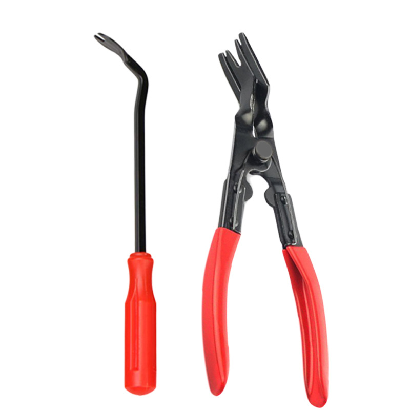 Automotive Tool Lamp Pliers Glue Clip Screwdriver 3-Piece Plastic Clip Removal Car Downward Press Glue Clip Pliers