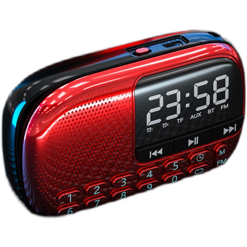 SAST V90 radio multifunctional loud volume elderly new portable rechargeable card speaker mp3