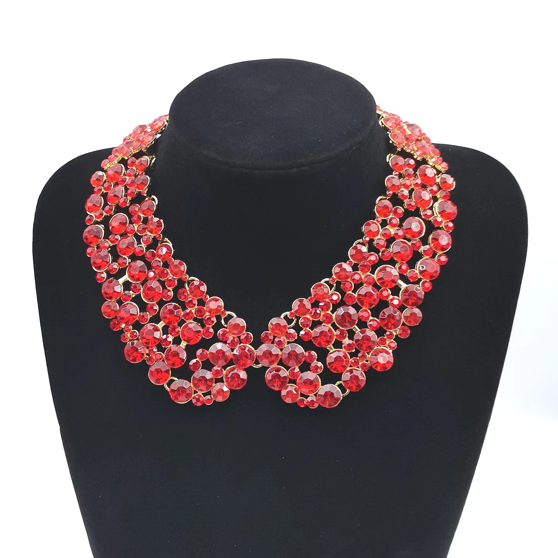 Luxury full rhinestone super shiny necklace beautiful necklace accessory