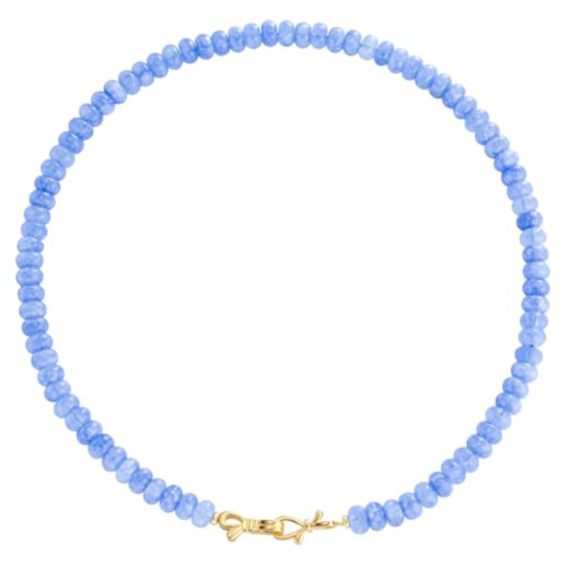 New 5*8 abacus beads multi-color natural stone bead necklace, turquoise agate unisex bracelet neck chain