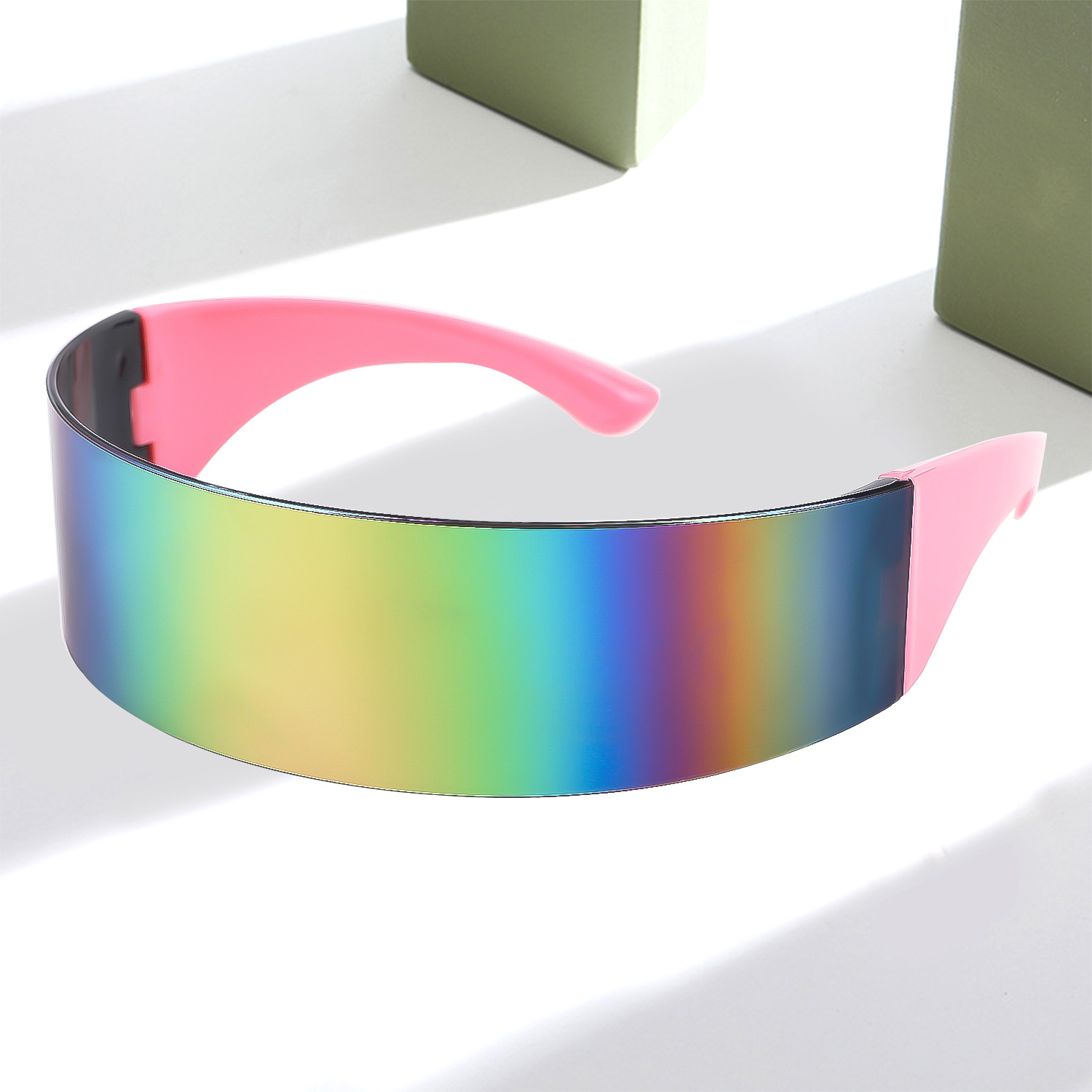 Headband Party Sunglasses, Party Sunglasses, One-Piece Mirror