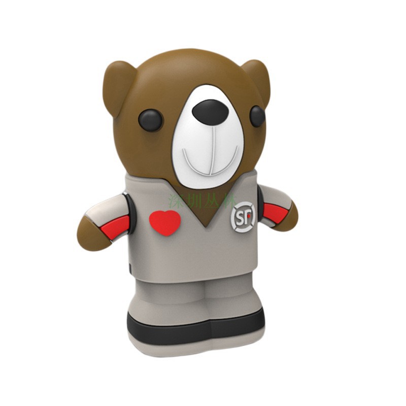 Custom Cartoon Bluetooth Speaker PVC Soft Plastic Fortune Robot Doctor Shape Plush Toy Molded Speaker