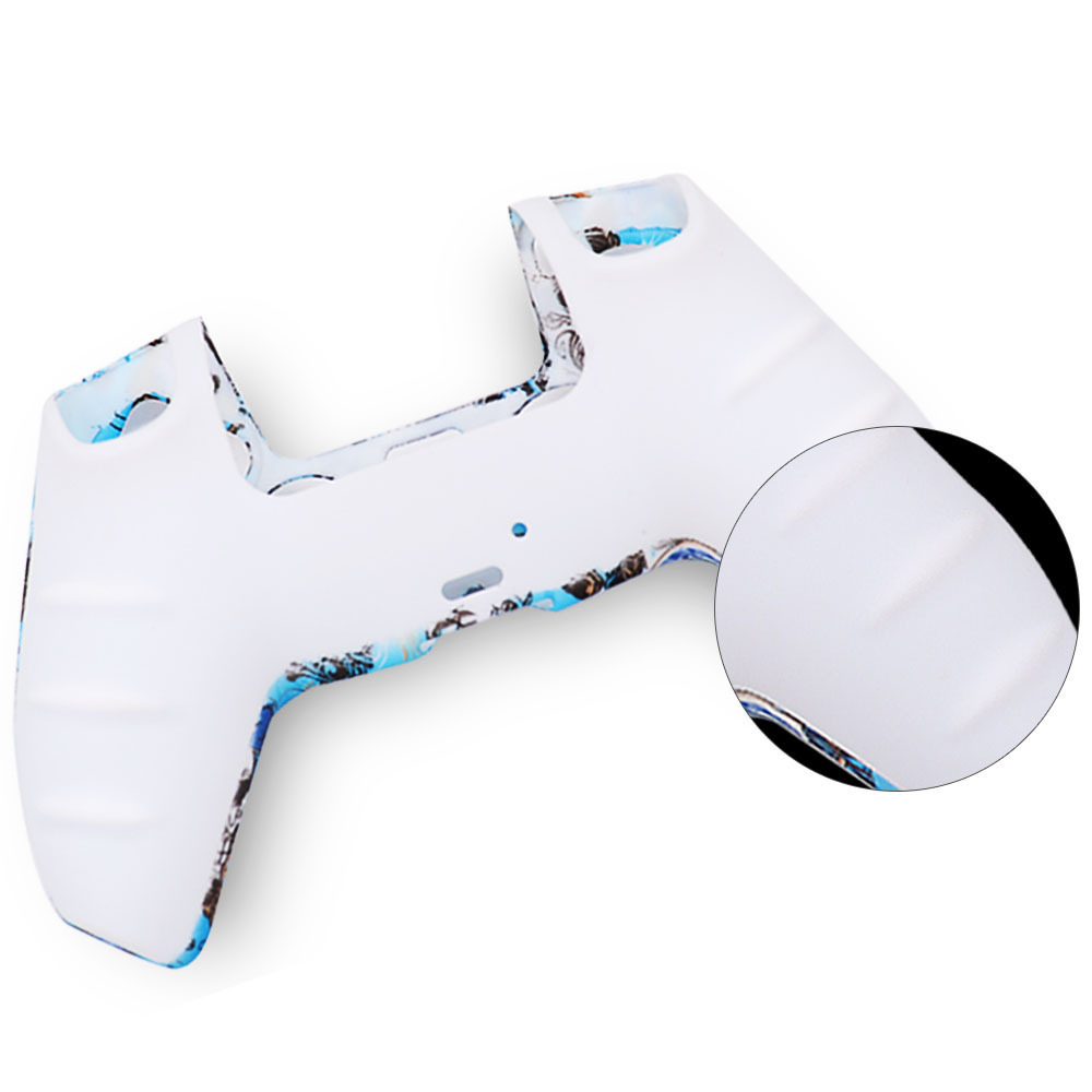 PS5 silicone case game controller silicone case camouflage water print case protective cover spray paint feel watercolor case PS5 accessory