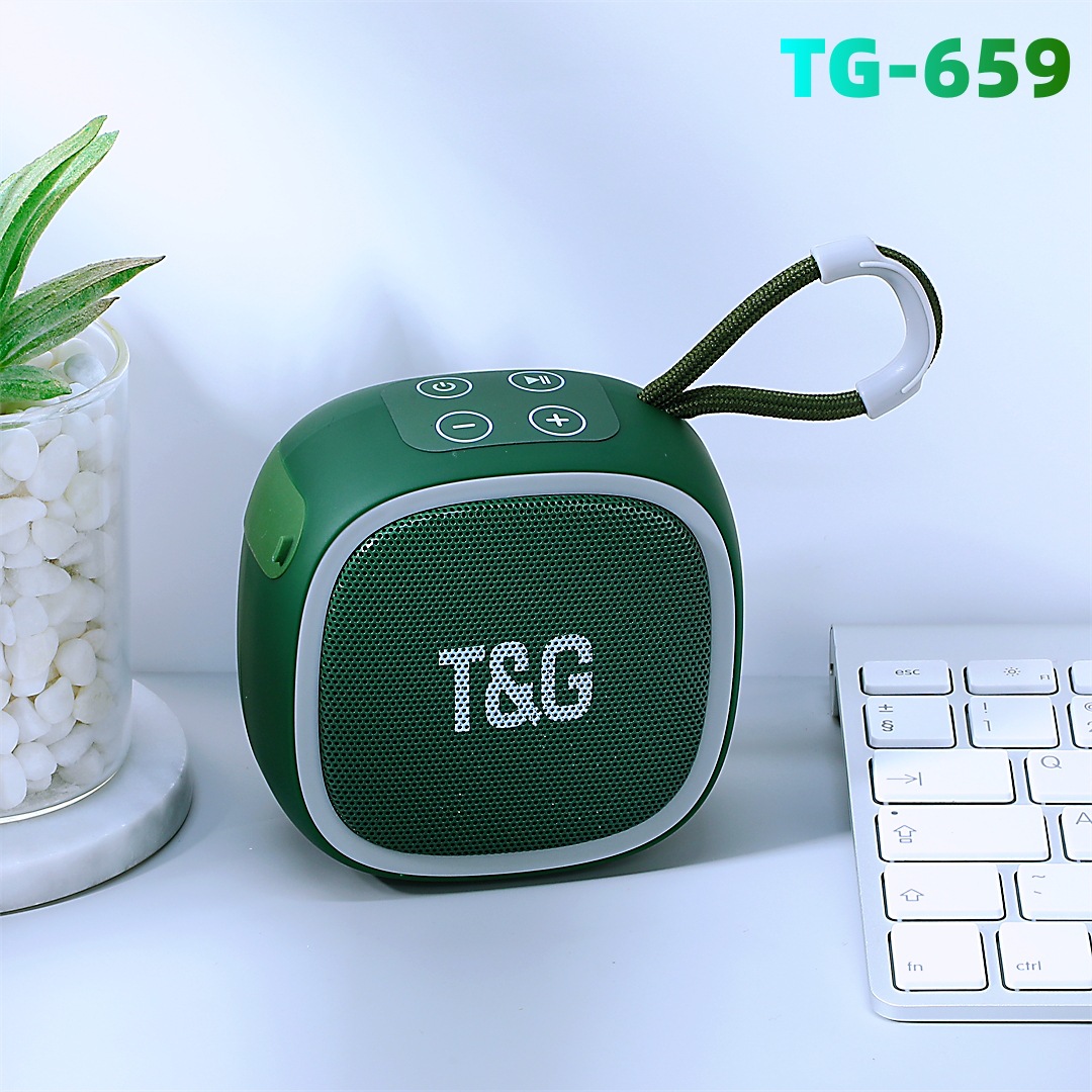 TG659 Bluetooth Speaker Outdoor Portable Bluetooth Speaker High Quality Sound Mini Handheld Small Speaker Subwoofer