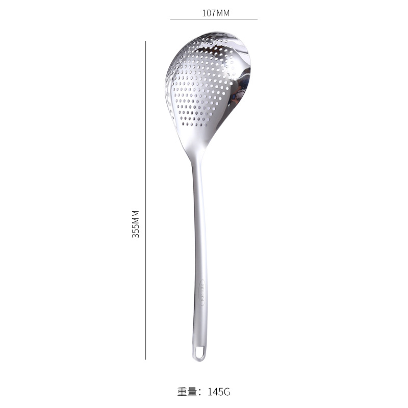 304 stainless steel strainer kitchen household for cooking dumplings noodles Sichuan pepper large strainer frying filter net hot pot spoon