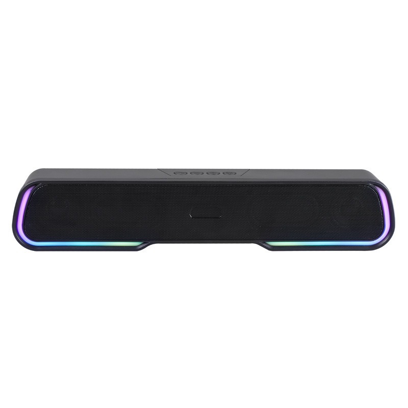 RGB Light Bluetooth Speaker Wireless Glow Portable Long Strip Desktop Small Sound Bar