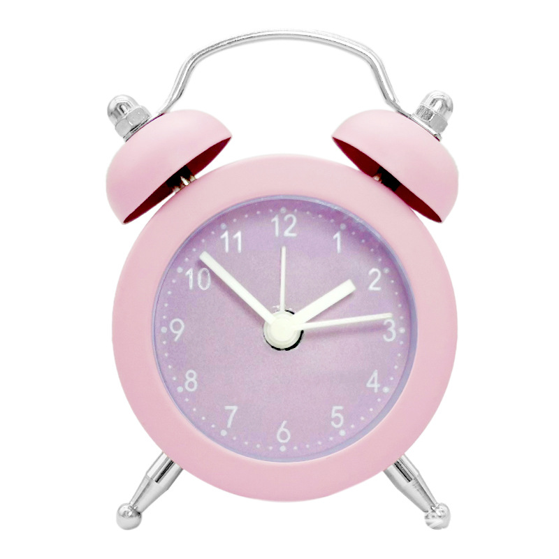 Mini Metal Alarm Clock Cute Novelty 5cm Handle Clock Can Add Logo Alarm Clock