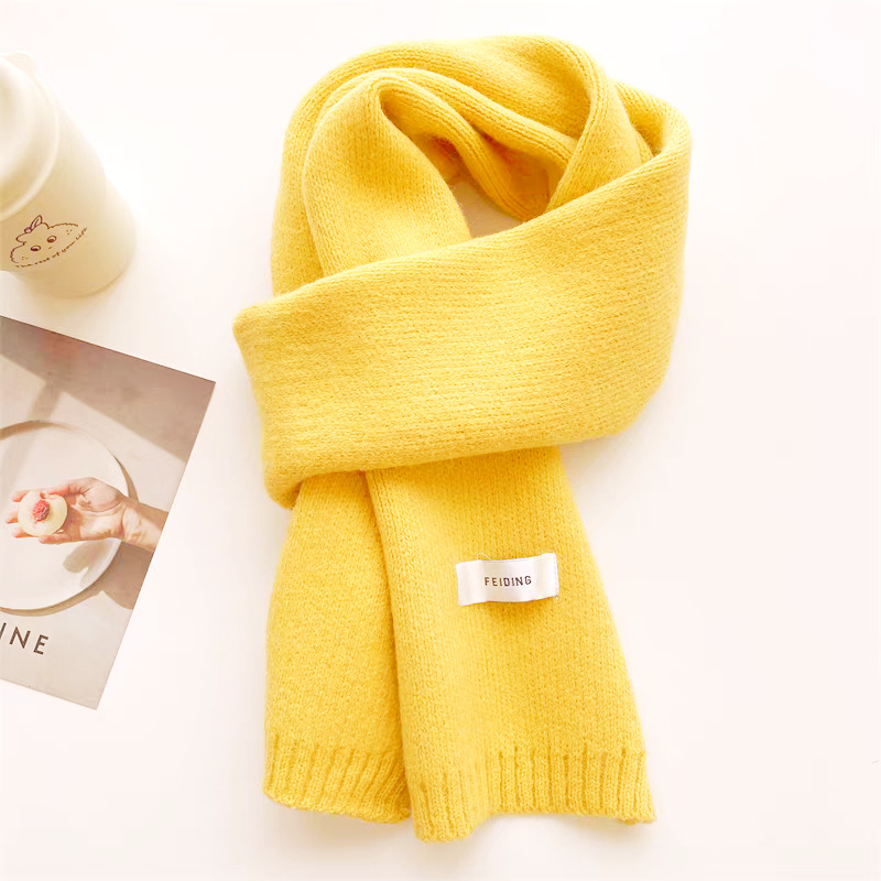 Autumn and winter new deer velvet knitted scarf shawl warm knitted neck scarf neck protection thick scarf