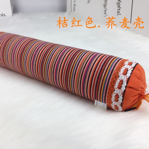 Cassia seed small round pillow cervical pillow stick buckwheat husk neck pillow spine reverse arch correction device cylindrical curve