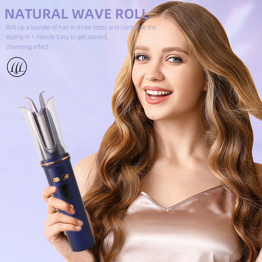New Large Curl Portable Lazy USB Wireless Automatic Curling Iron Charging Automatic Curling Wand