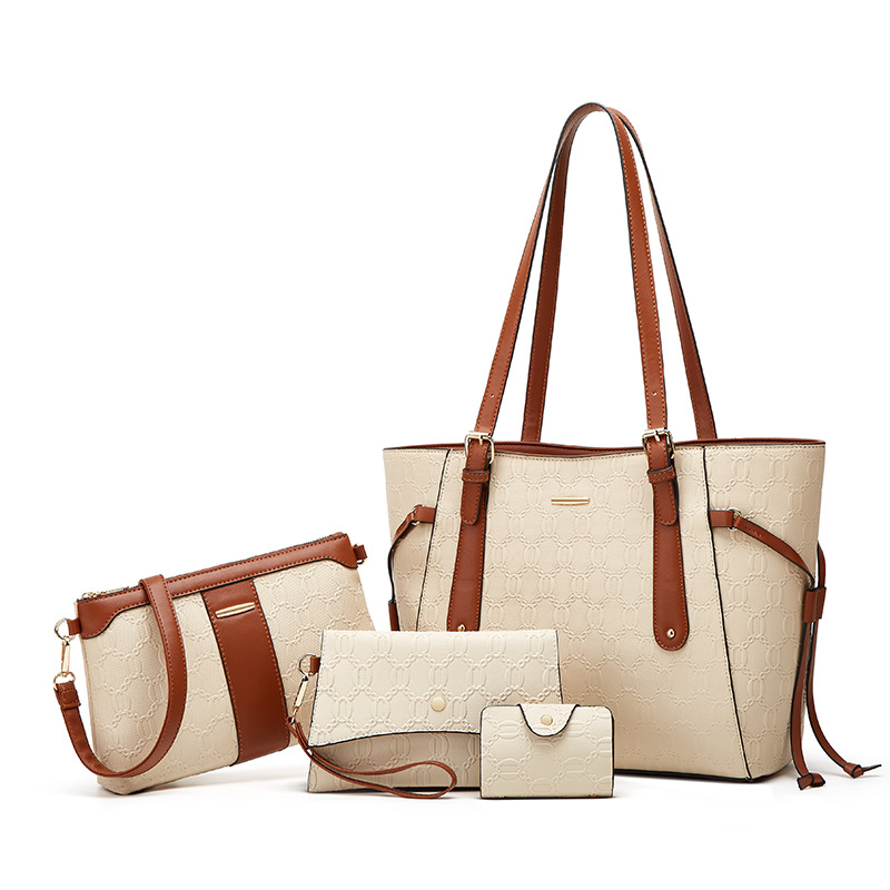 2026 autumn winter four-piece set new shoulder crossbody bag large capacity tote mother-child bag four-piece set bag