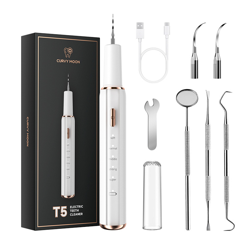 Teeth cleaner, removes tartar and plaque, water flosser, electric, Yue'er Wanwan ultrasonic tooth cleaner