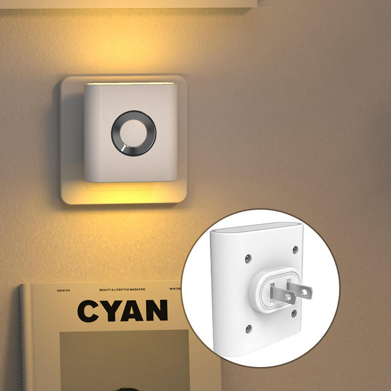 Human body induction light, people leave the light off, people come on, bedroom bedside cabinet sleep new small night light