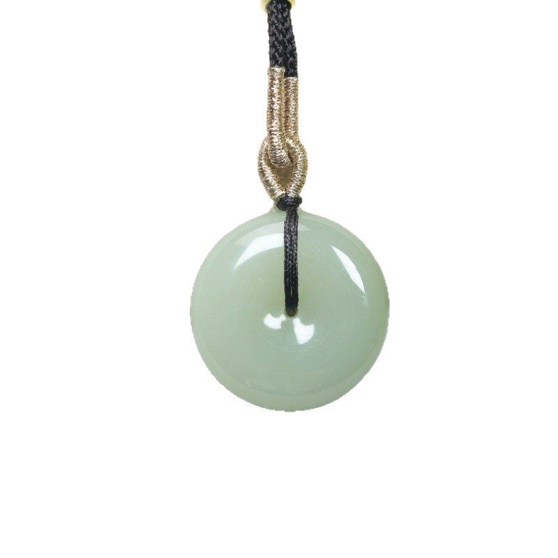 Xinjiang Natural Tianyu Peace Button Pendant Men Women Jade Button Pendant Live Broadcast