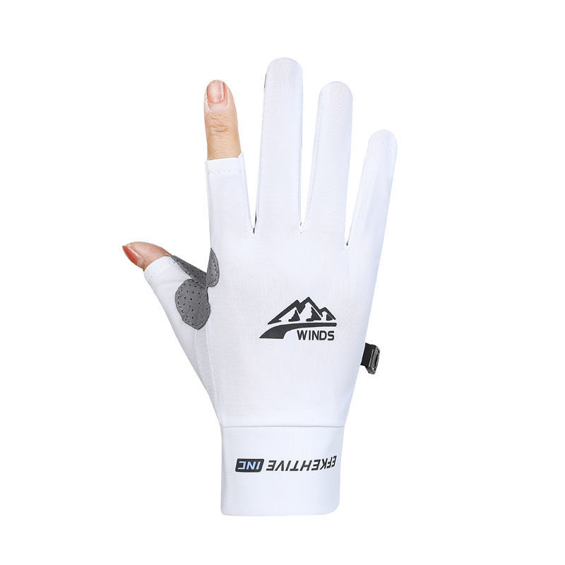 Outdoor Mountain Climbing Fishing Gloves Women's Sports Sunscreen Thin Mountain Climbing Shooting Luya Running Bike Riding Men