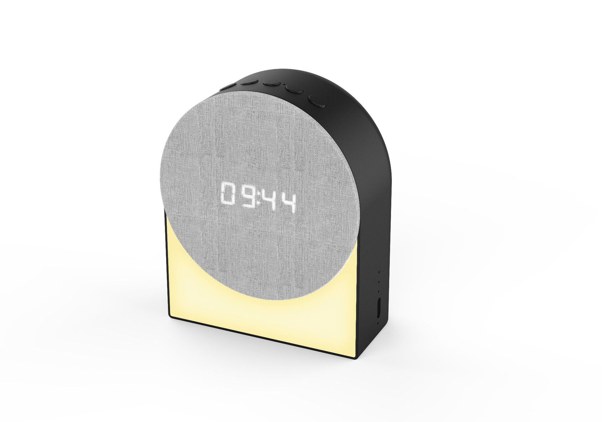 New Multifunctional Fabric Sleep Aid White Noise Night Light Bluetooth Speaker with Timer Clock Alarm White Noise